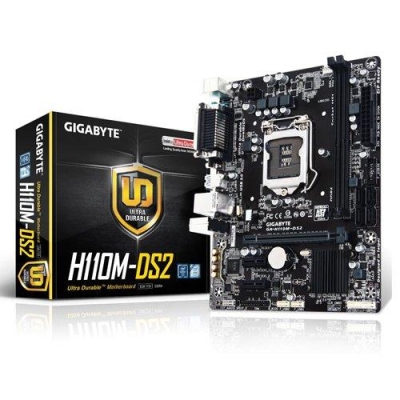 Mainboard  GIGABYTE H110M-DS2 Box RENEW