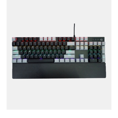 Bàn phím cơ gaming SPARTAN TC3218 Black Gray (Blue Switch LED Rainbow)