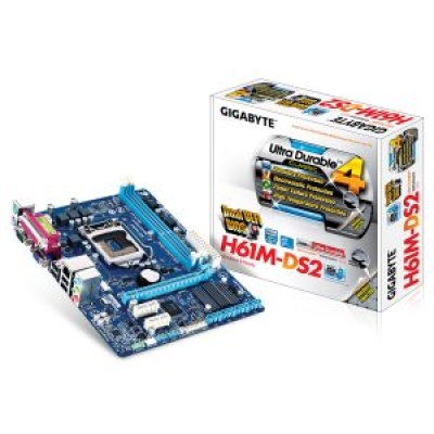 Mainboard  GIGABYTE H61M-DS2 Box RENEW