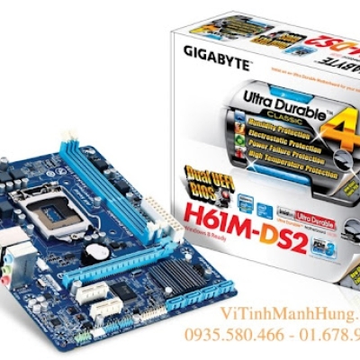 MAIN GIGABYTE-H61 DS2 CŨ